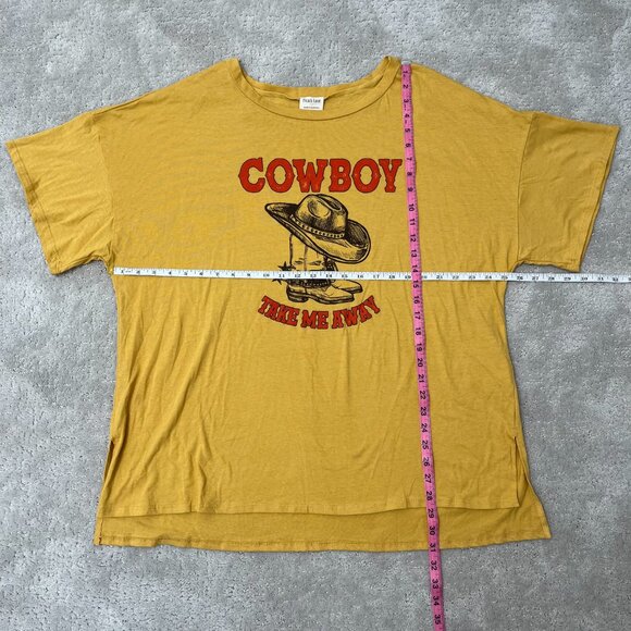 Peach Love California Yellow "Cowboy Take Me Away" Dixie Chick oversized T-shirt - Picture 10 of 10